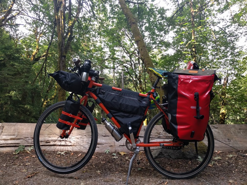 Loaded Touring Bicycle